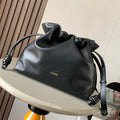 Loewe Medium 30 Flamenco Knot in Black Lambskin Glogo Bag