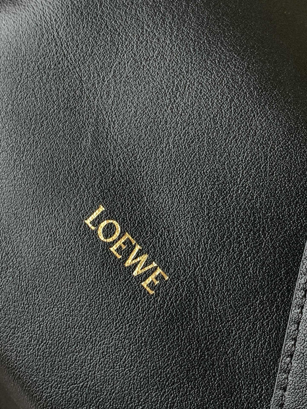 Loewe Medium 30 Flamenco Knot in Black Lambskin Glogo Bag