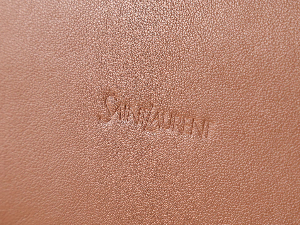 Saint Laurent Y Bucket Bag 30 in Brown Calfskin