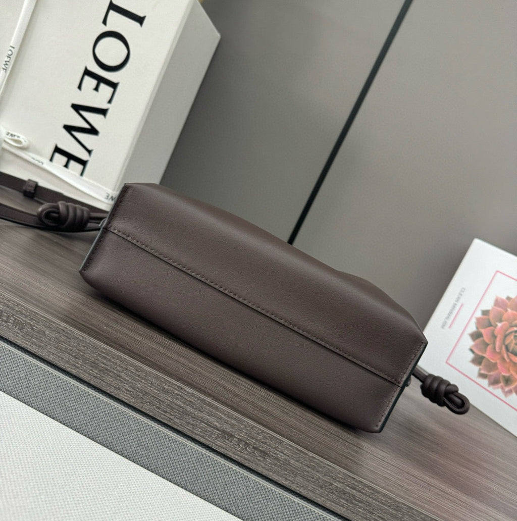 Loewe 23 Flamenco Purse Bucket in Chestnut Brown Calfskin