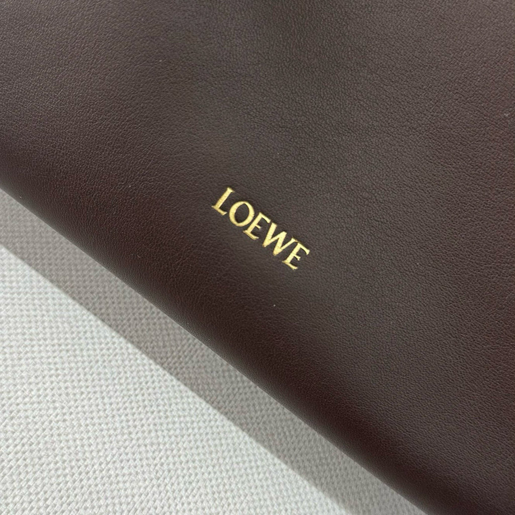 Loewe 23 Flamenco Purse Bucket in Chestnut Brown Calfskin