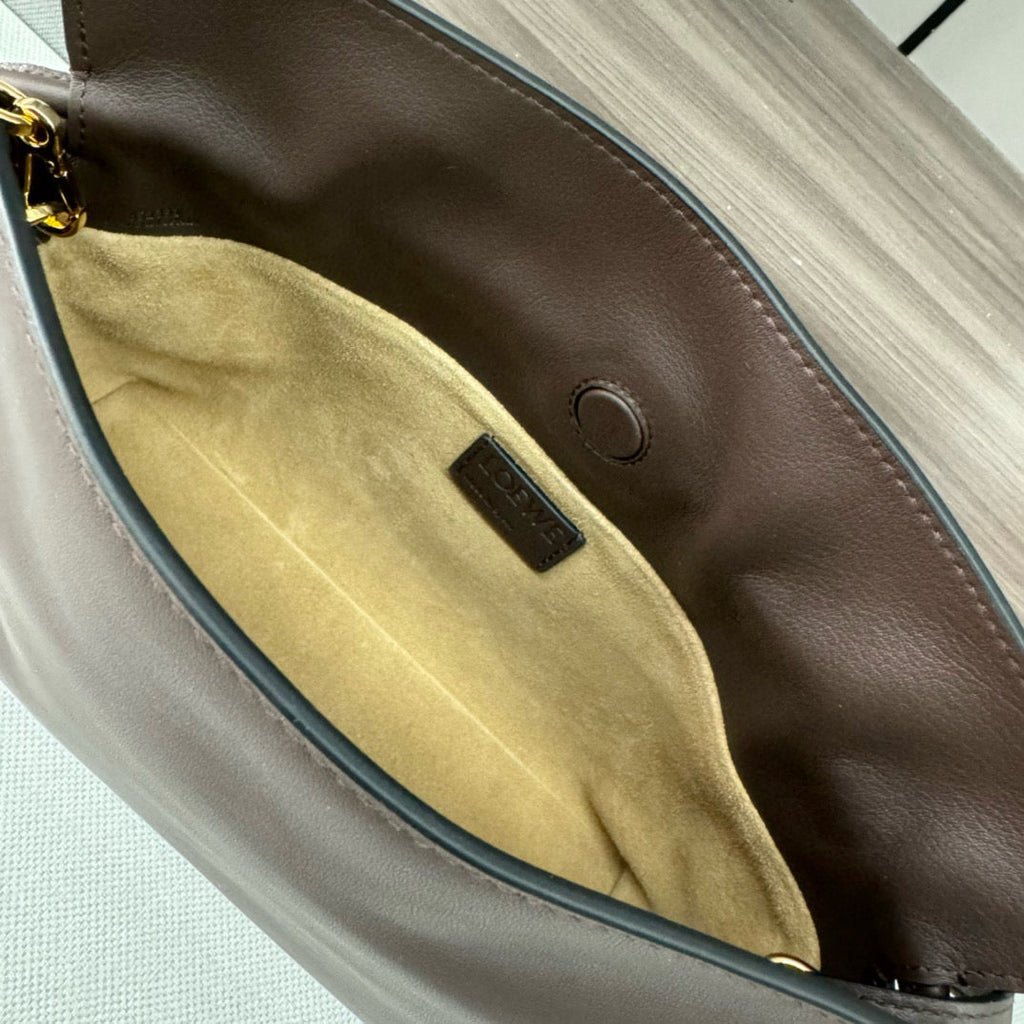 Loewe 23 Flamenco Purse Bucket in Chestnut Brown Calfskin