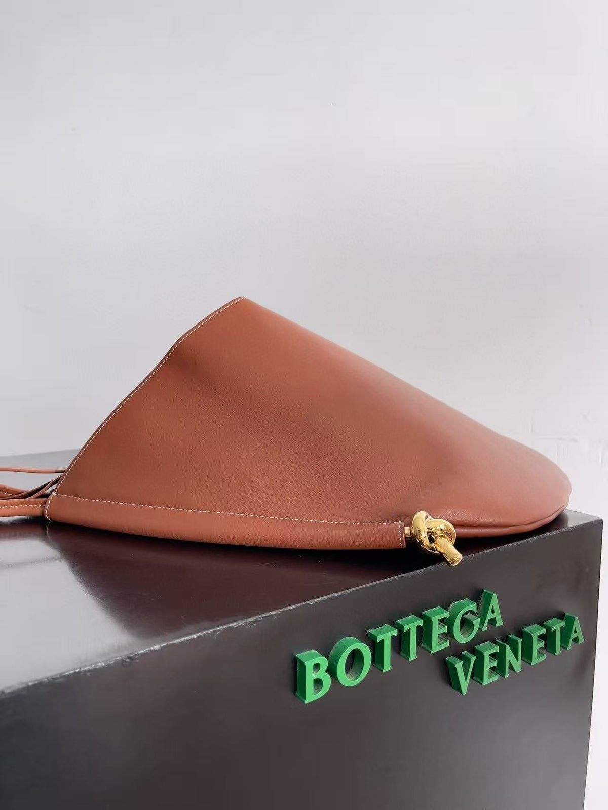 Bottega Veneta Medium Solstice 44 in Brown Lambskin Bag