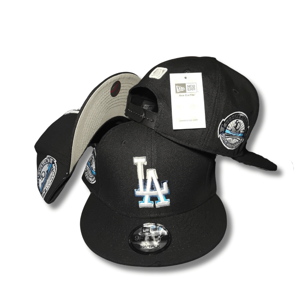 Men's Black Los Angeles New Era Dodgers Raceway 59FIFTY Cap