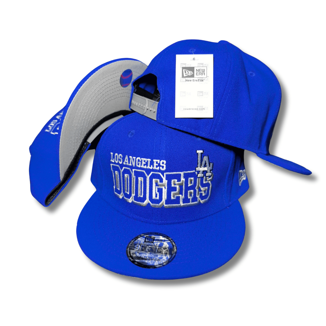 Los Angeles Dodgers Royal Blue with Embroidered Team Name Snapback Cap
