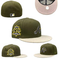 Atlanta Braves 150th Anniversary Commemorative Hat with Beige Brim - Olive Green