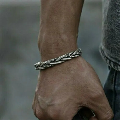 Twisted (Series) Zinc Alloy Cuff Bracelet