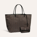 Goyard Saint Louis GM 40cm Black Canvas Bag