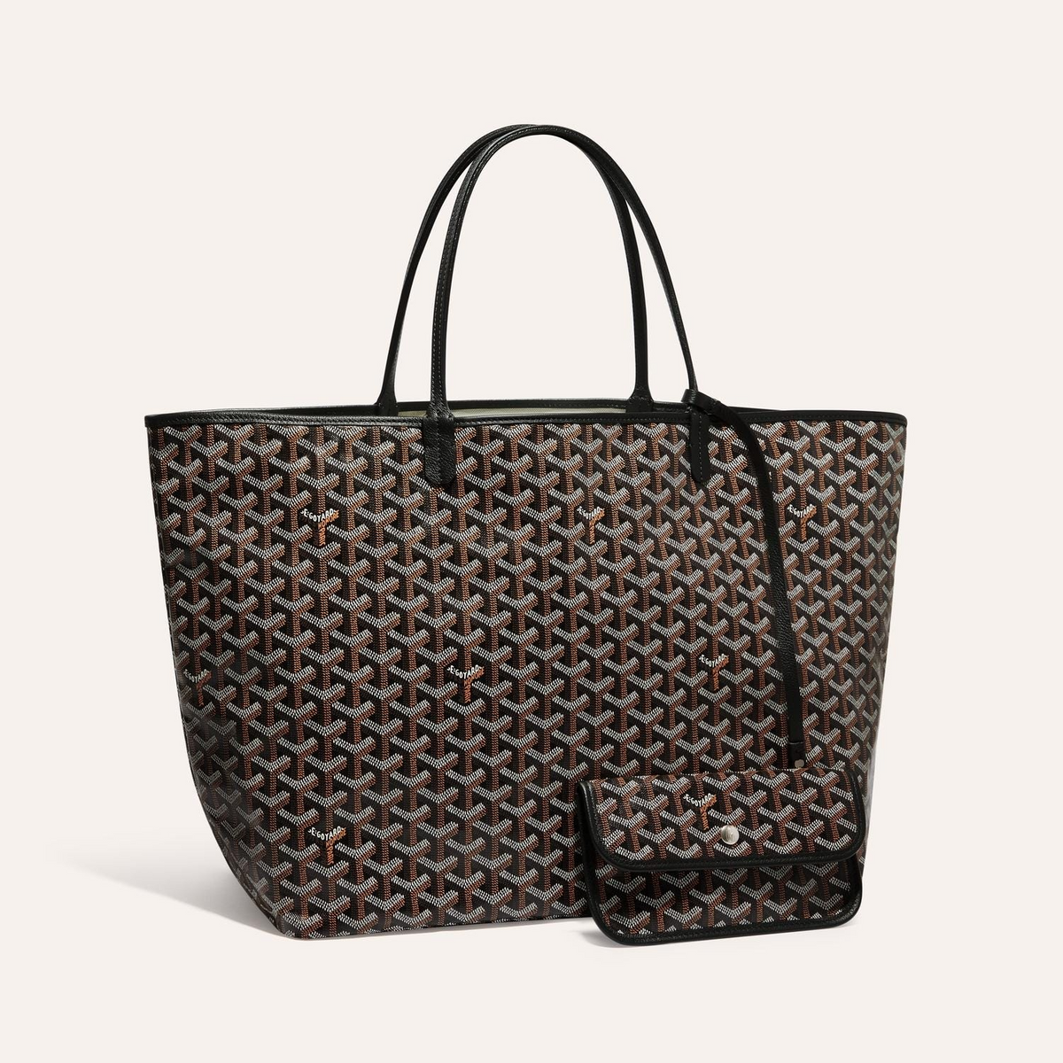 Goyard Saint Louis GM 40cm Black Canvas Bag
