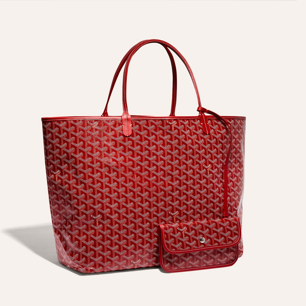 Goyard Saint Louis GM 40cm Red Canvas Bag