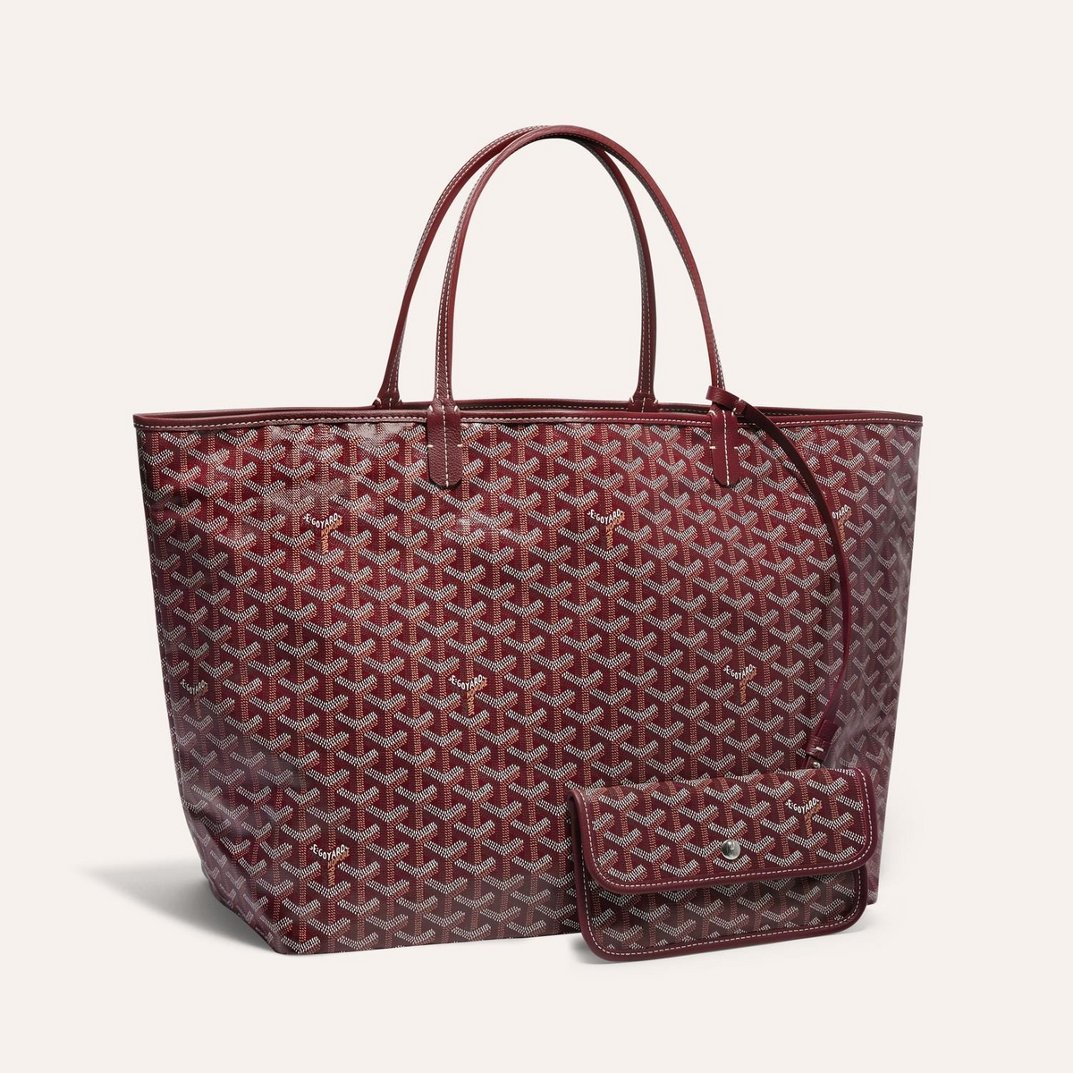 Goyard Saint Louis GM 40cm Burgundy Canvas Bag