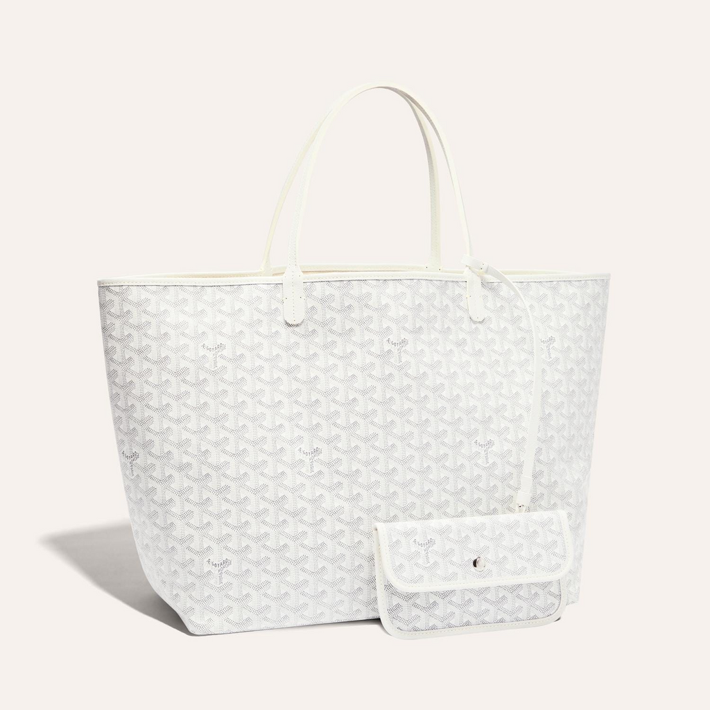 Goyard Saint Louis GM 40cm White Canvas Bag