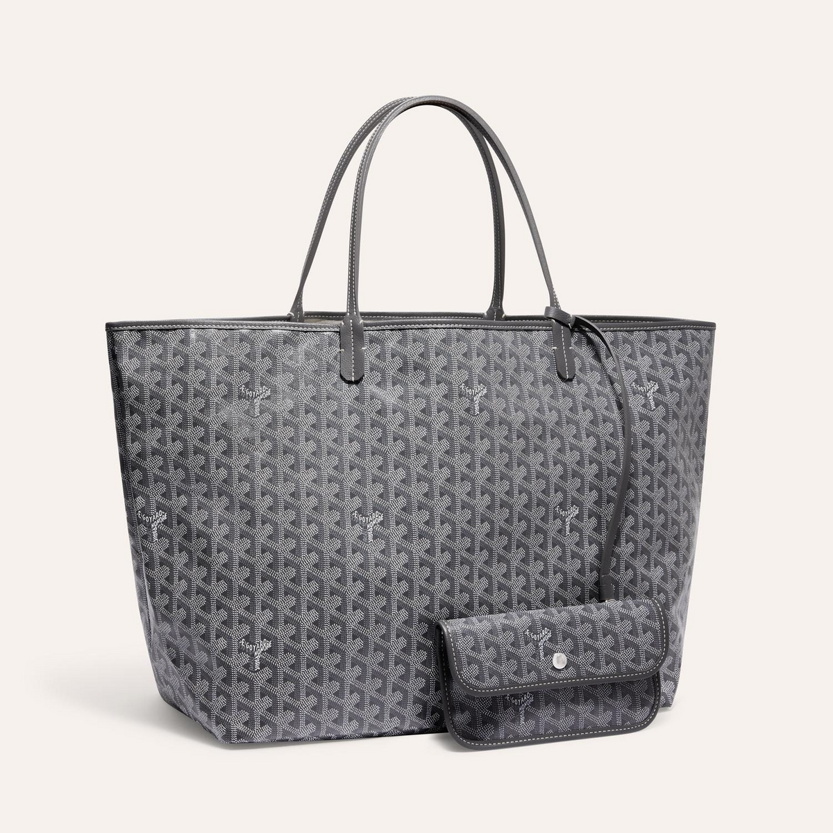 Goyard Saint Louis GM 40cm Grey Canvas Bag