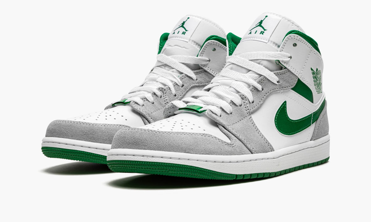 Air Jordan 1 MID SE "Grey / Pine Green / White" Sneakers