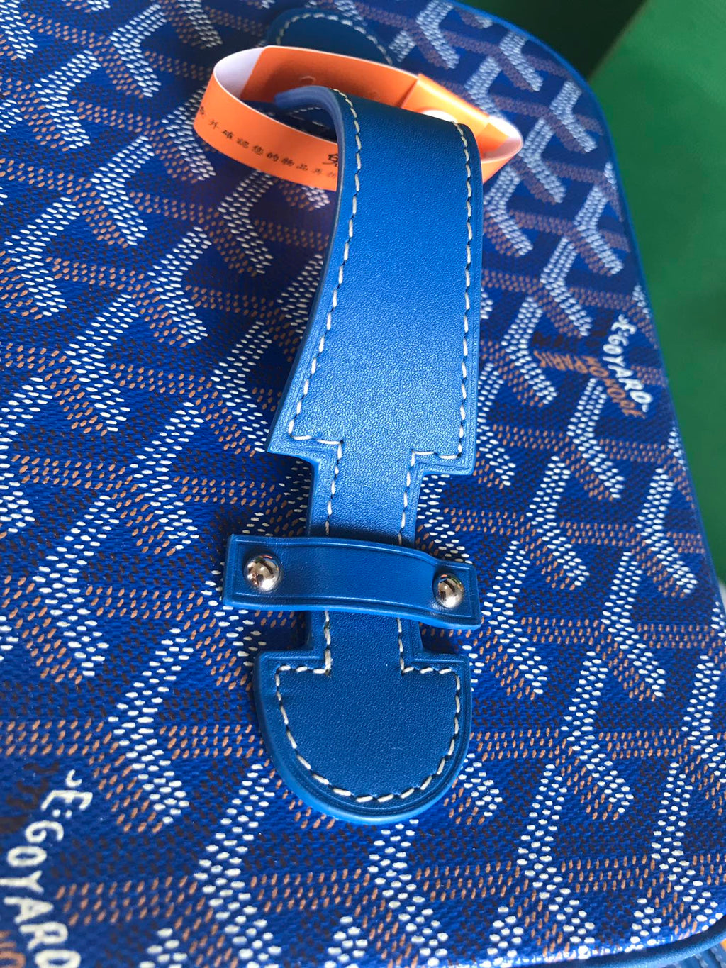 Goyard Muse Vanity Case 20 in Blue Goyardine Canvas