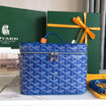 Goyard Muse Vanity Case 20 in Blue Goyardine Canvas
