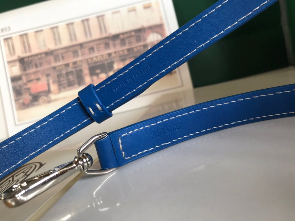 Goyard Muse Vanity Case 20 in Blue Goyardine Canvas