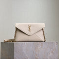 Saint Laurent 25S Calypso Mini 19 in Blanc Vintage Lambskin Gold Hardware Bag