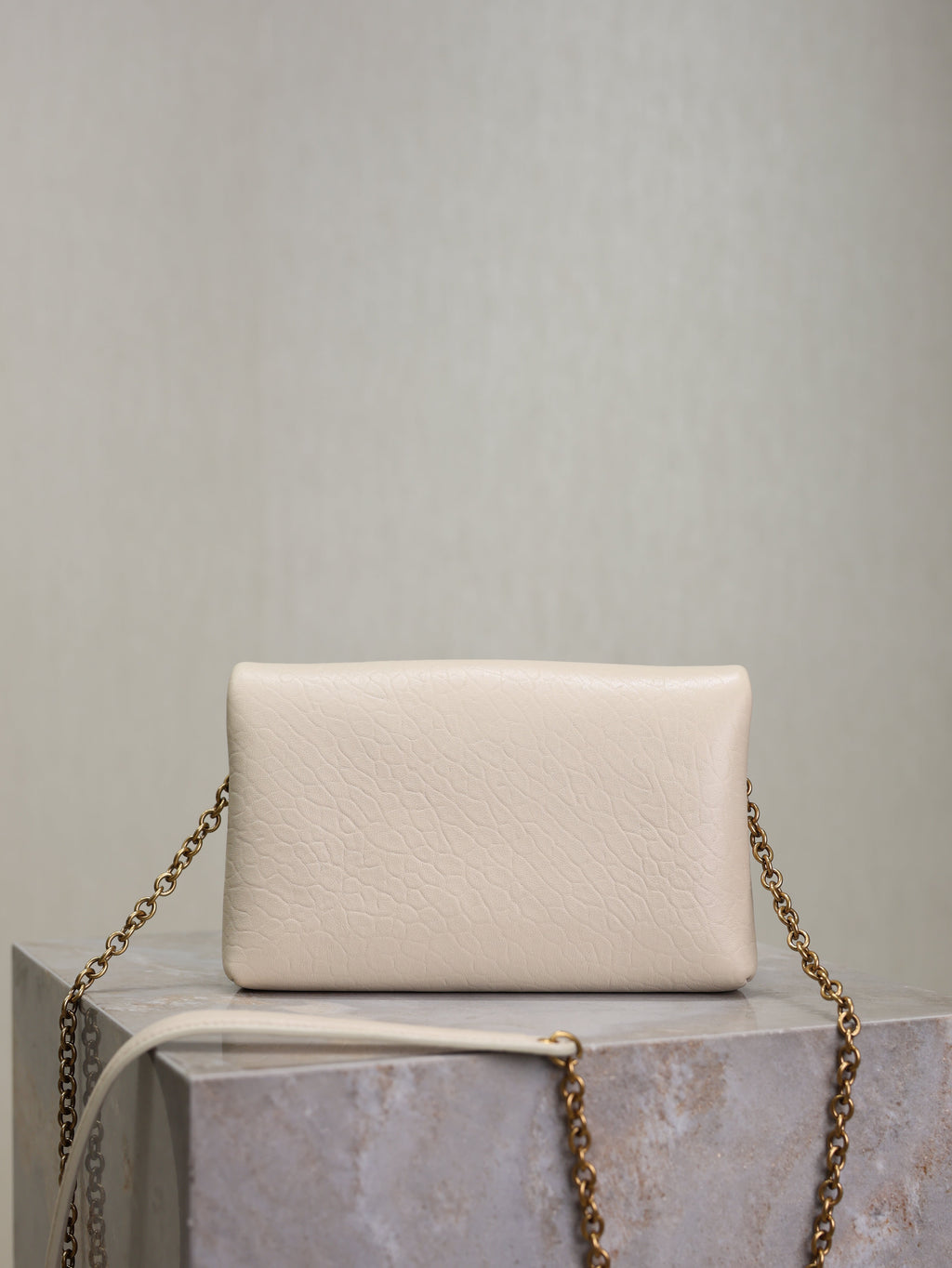 Saint Laurent 25S Calypso Mini 19 in Blanc Vintage Lambskin Gold Hardware Bag