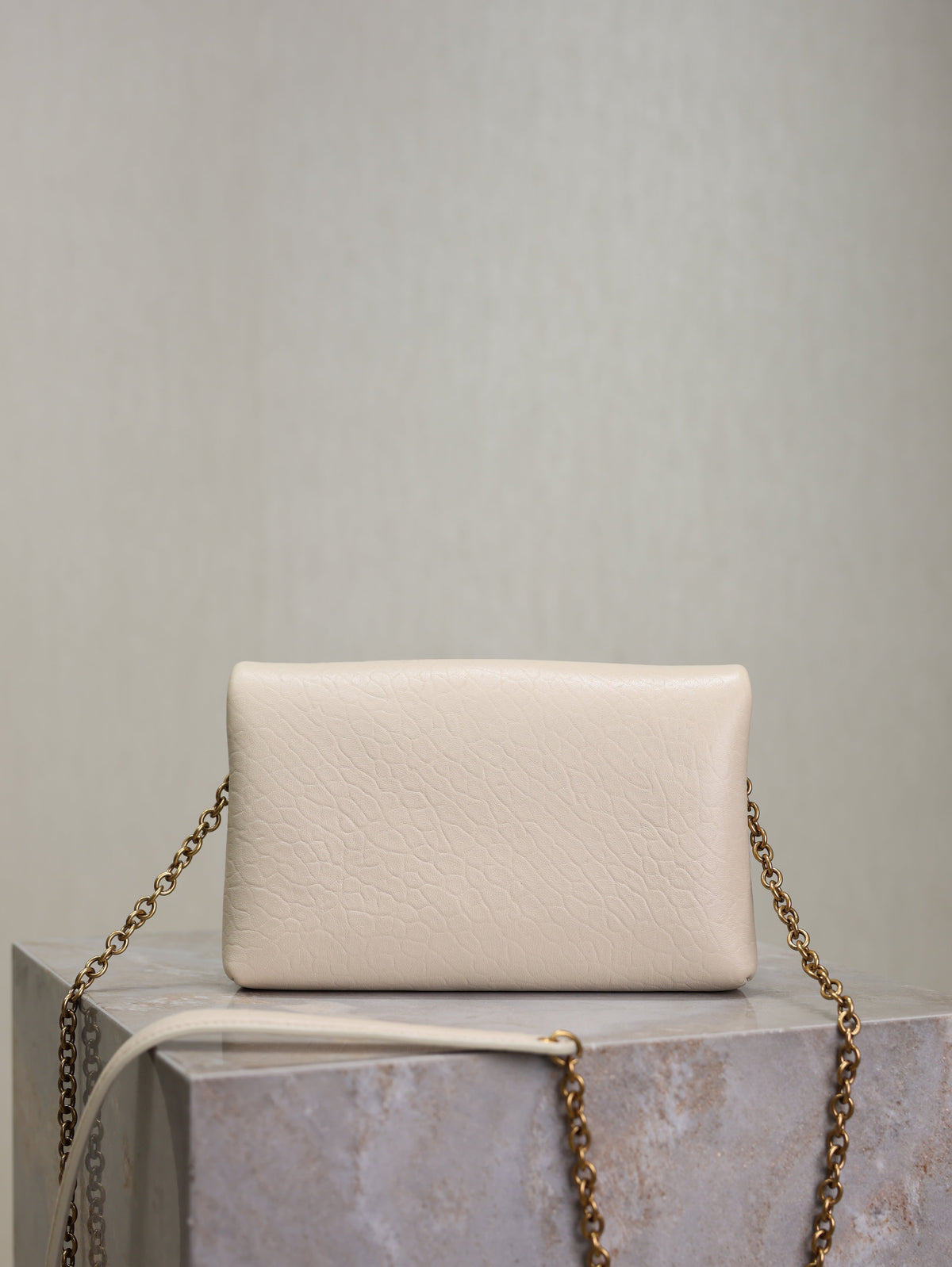 Saint Laurent 25S Calypso Mini 19 in Blanc Vintage Lambskin Gold Hardware Bag