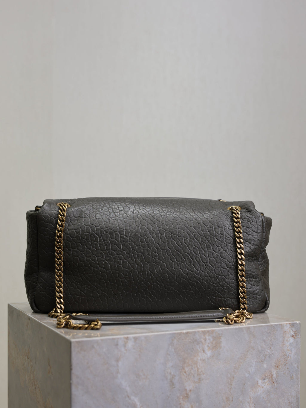Saint Laurent 25S Calypso 30 in Dark Olive Grained Calfskin Gold Hardwre Bag