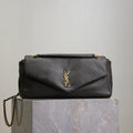Saint Laurent 25S Calypso 30 in Dark Olive Grained Calfskin Gold Hardwre Bag