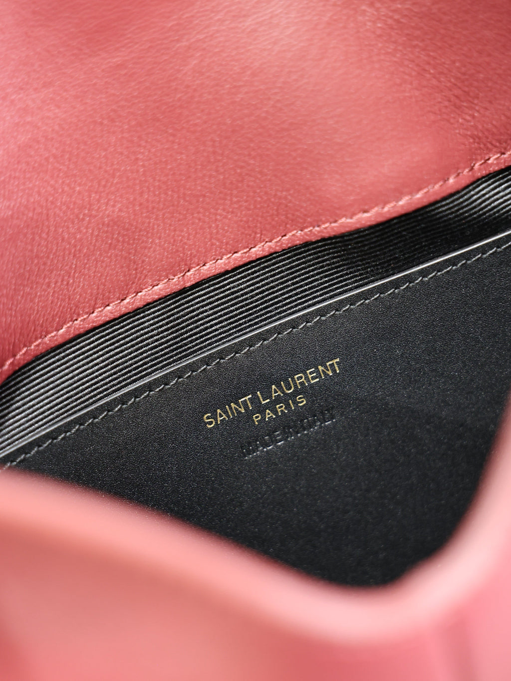 Saint Laurent 25S Calypso Mini 19 in Burgundy Calfskin Gold Hardware Bag