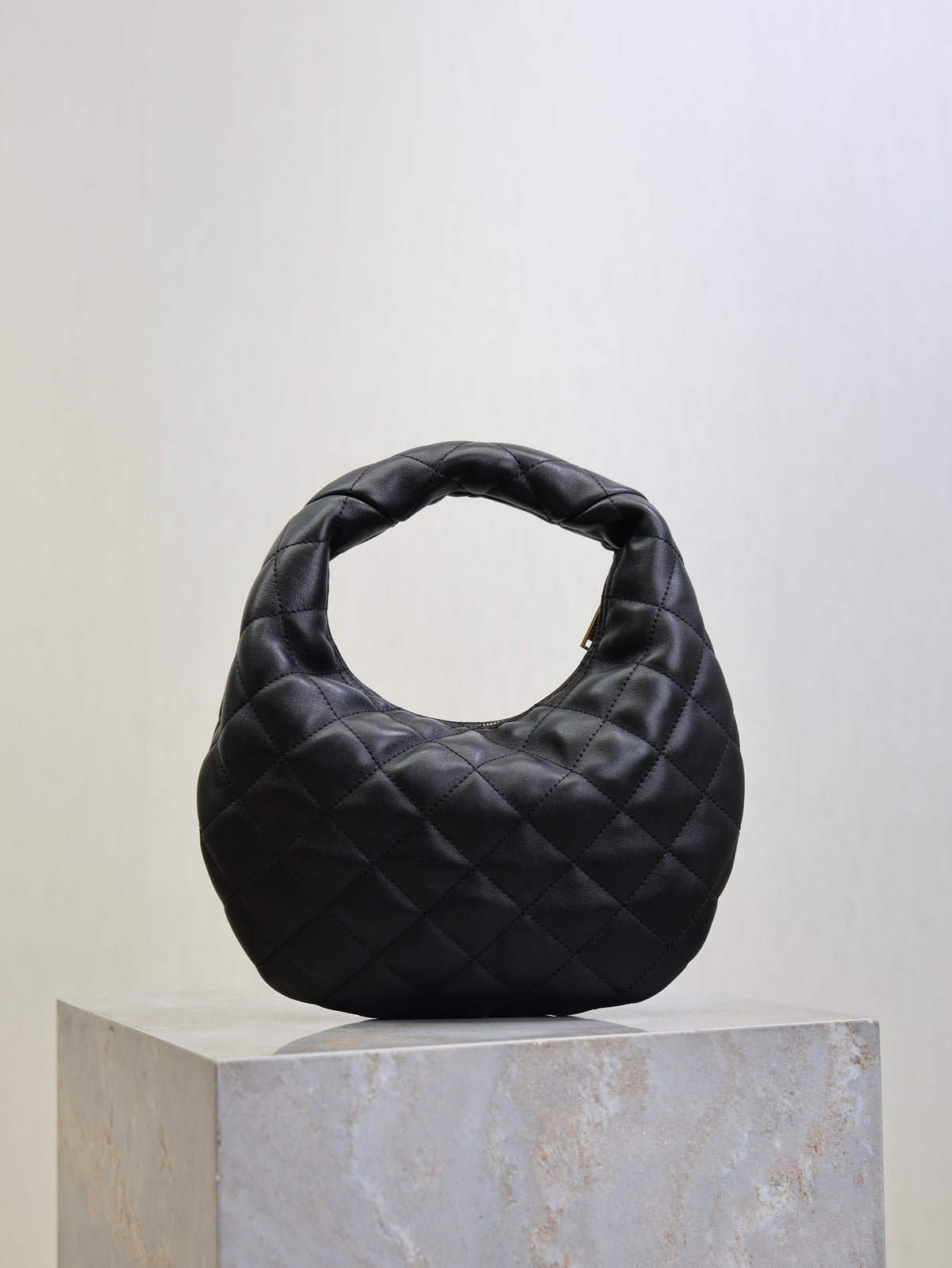 Saint Laurent 25S Icare Baby 17 in Black Quilted Calfskin Gold Hardwre Bag