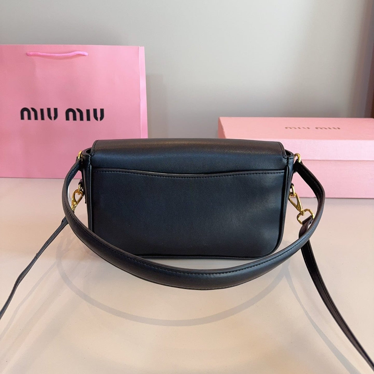 Penny Small Bag 23 in Black Calfskin