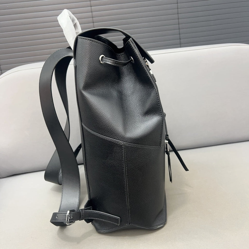 Loewe Small 44 Convertible Backpack in Black Classic Calfskin