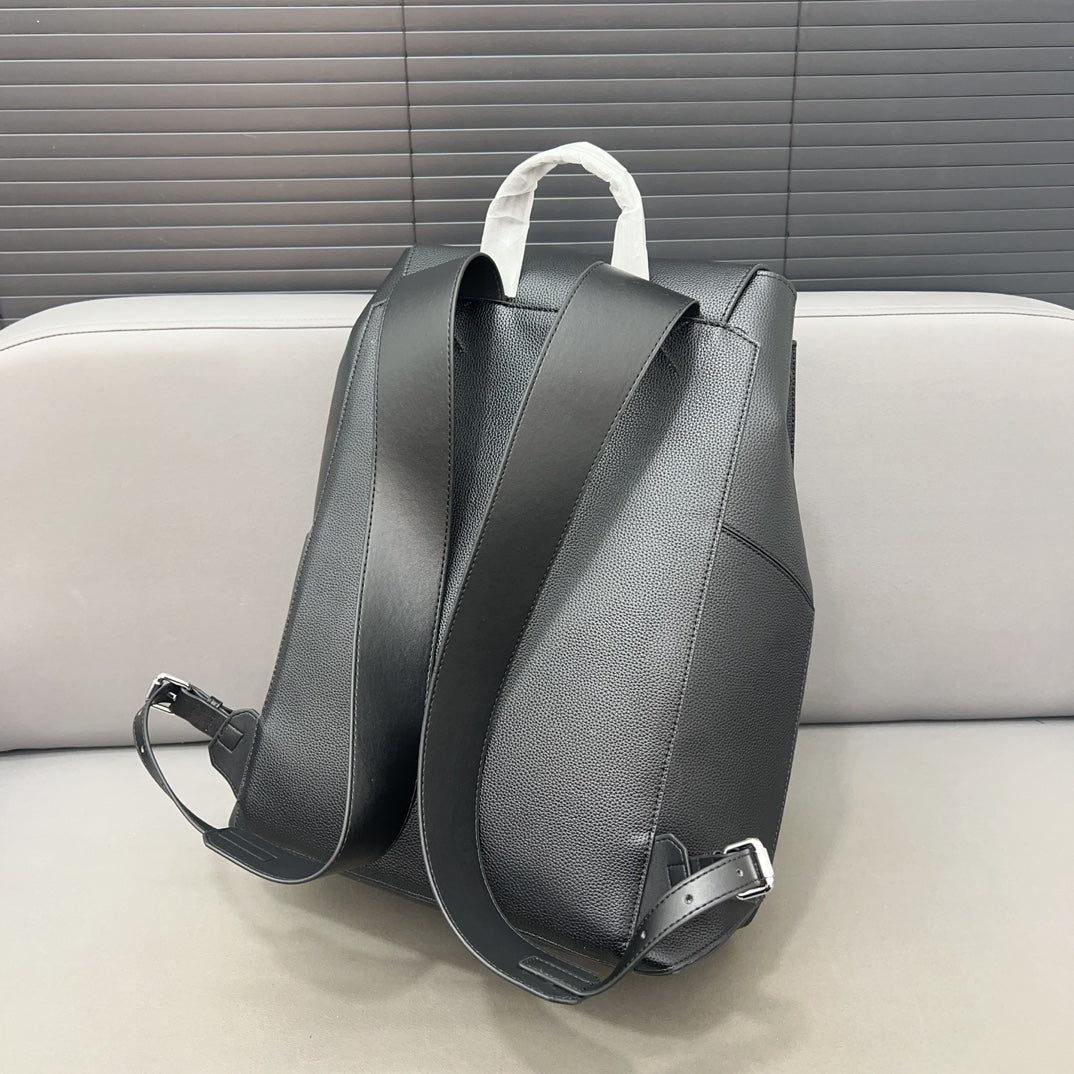 Loewe Small 44 Convertible Backpack in Black Classic Calfskin