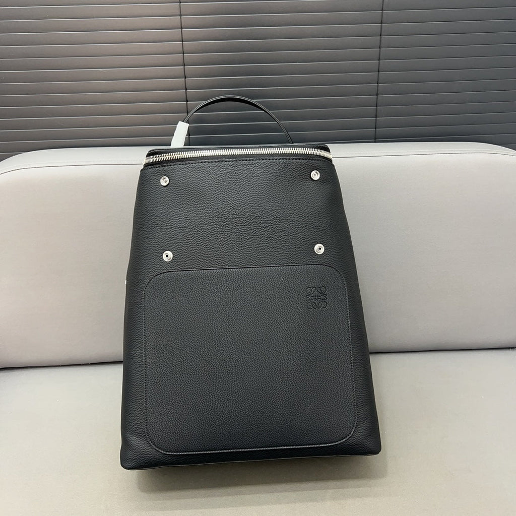 Loewe Goya Backpack 41 in Black Grained Calfskin