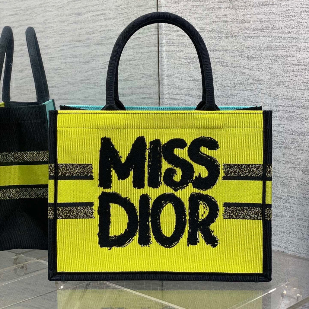 Dior Medium Book Tote 36 in Colorful Canvas 226513