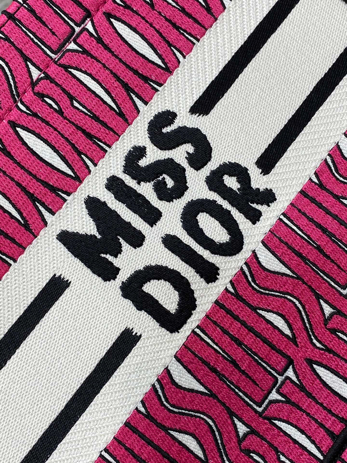 Dior Miss Tote 26 in Magenta Purple Canvas