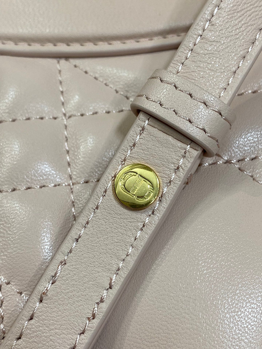 Dior Small 20 Caro Backpack in Peach Pink Macrocannage Lambskin