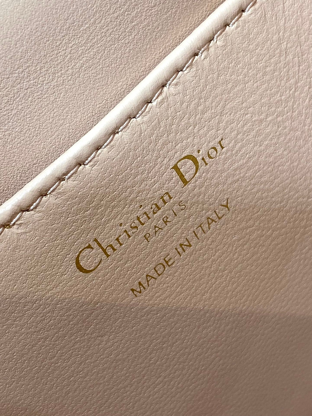 Dior Small 20 Caro Backpack in Peach Pink Macrocannage Lambskin