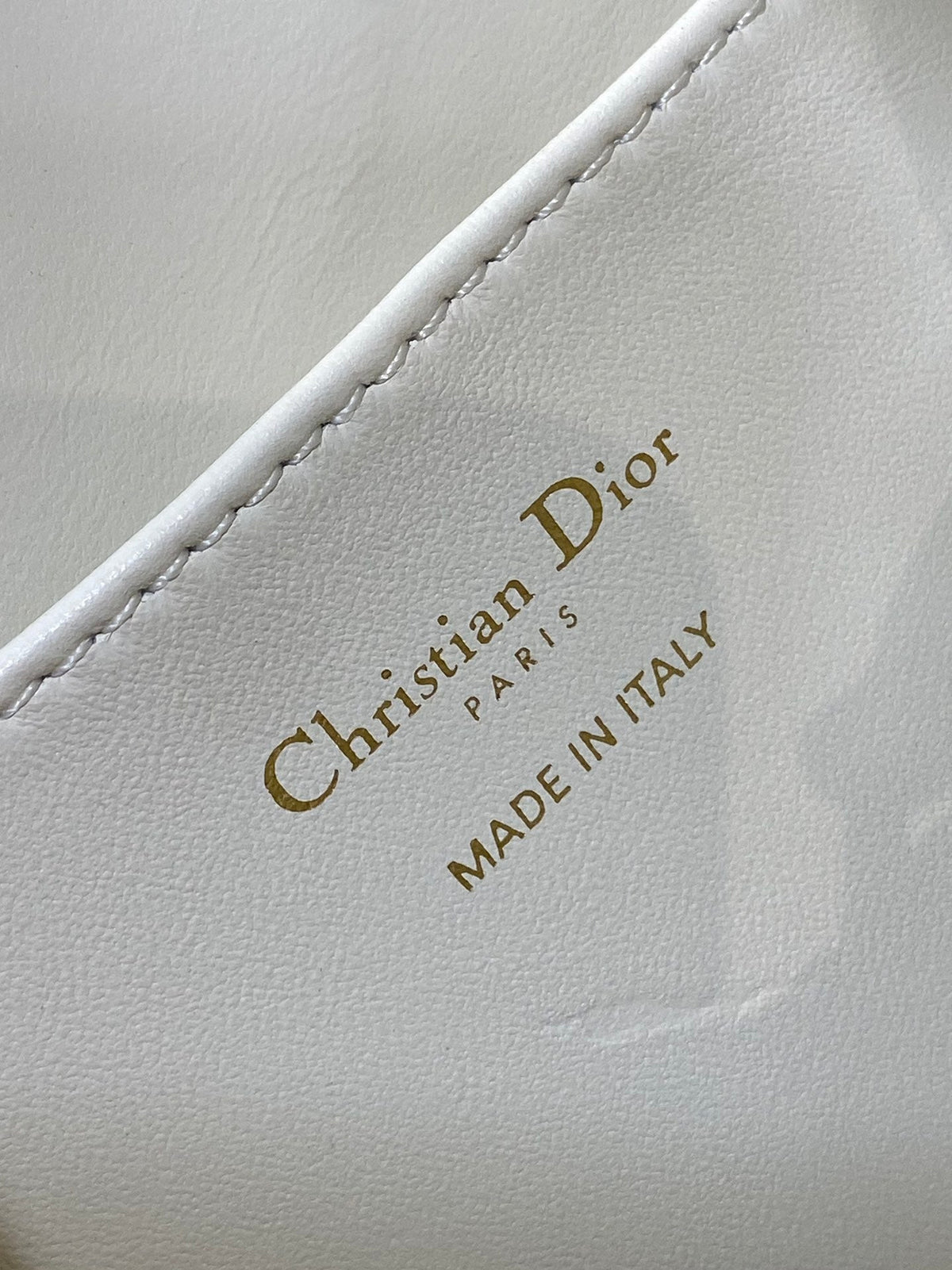 Dior Small 23 Caro Backpack in White Macrocannage Lambskin