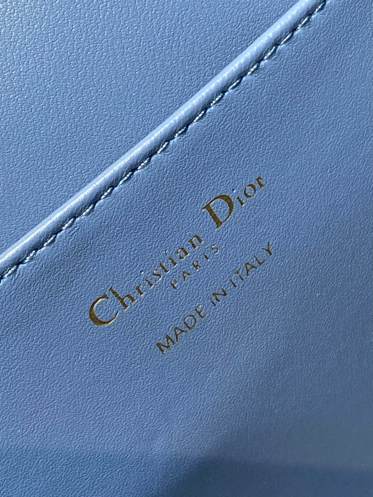 Dior Small 20 Caro Backpack in Royal Blue Macrocannage Lambskin