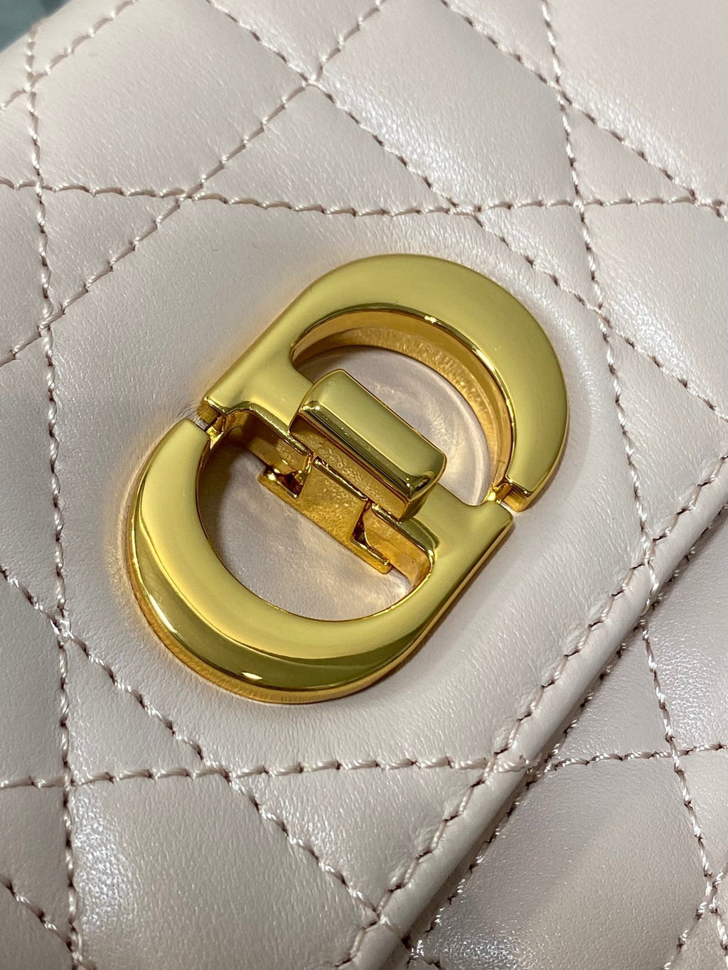 Dior Miss Caro Mini 17 Bag in Lemonade Pink Macrocannage Lambskin
