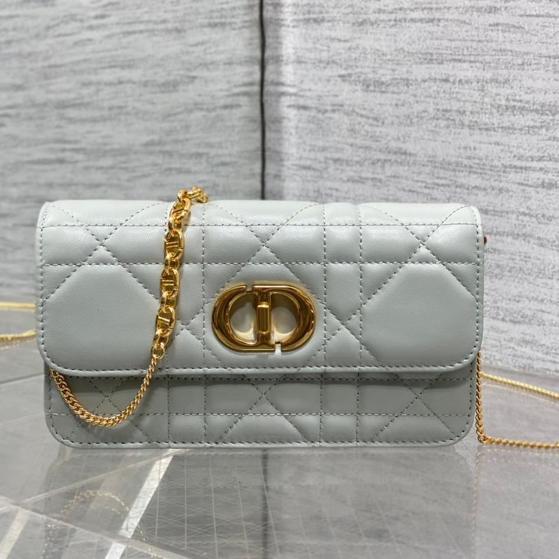 Dior Montaigne Avenue Mini 19 Bag in Pistachio Green Calfskin with Gold Hardware