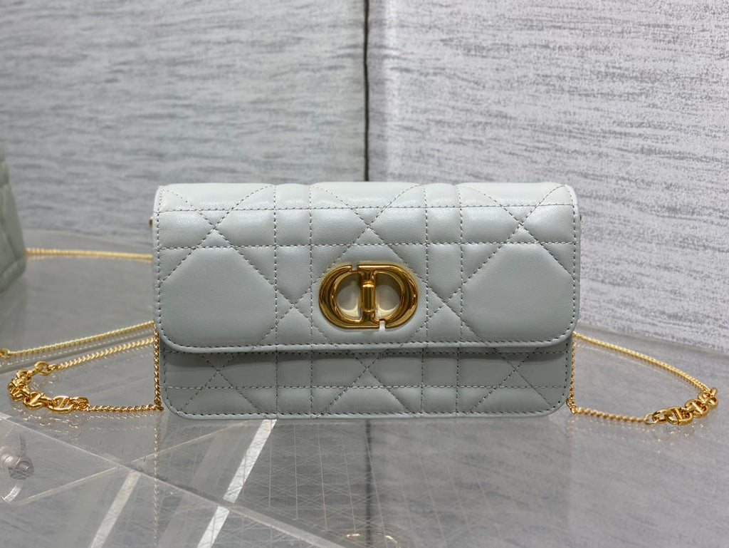 Dior Montaigne Avenue Mini 19 Bag in Pistachio Green Calfskin with Gold Hardware