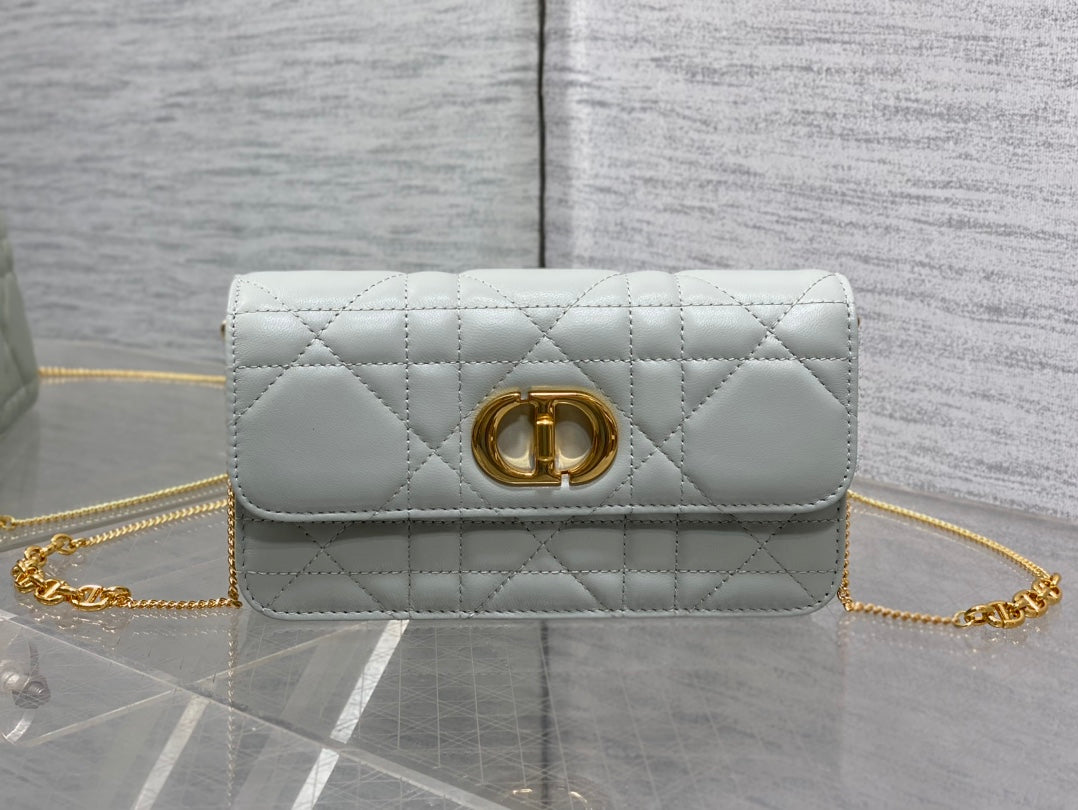 Dior Montaigne Avenue Mini 19 Bag in Pistachio Green Calfskin with Gold Hardware