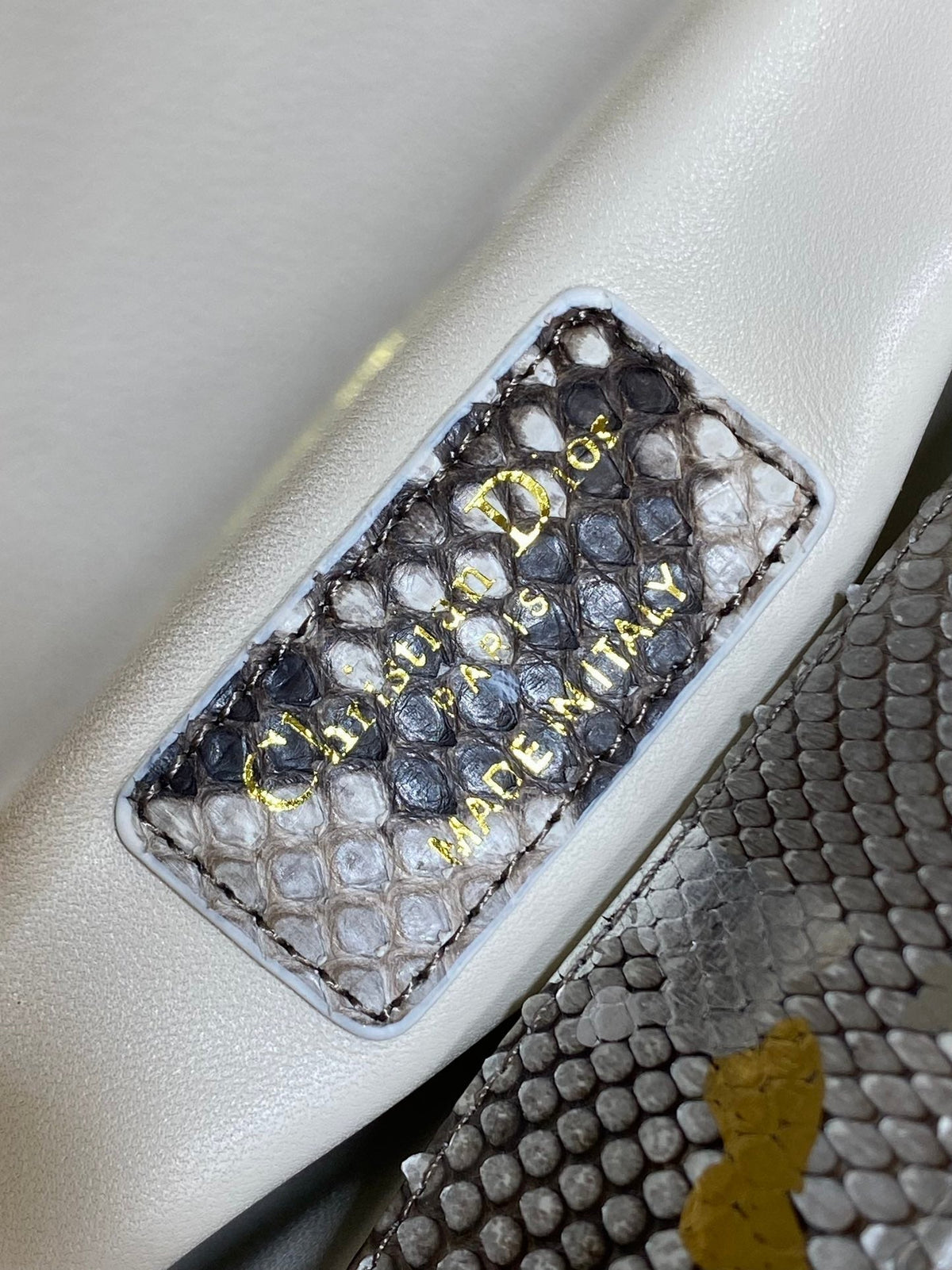 Dior Mini 17 Lady Bag in Colorful Snakeskin Pattern Lambskin 225983