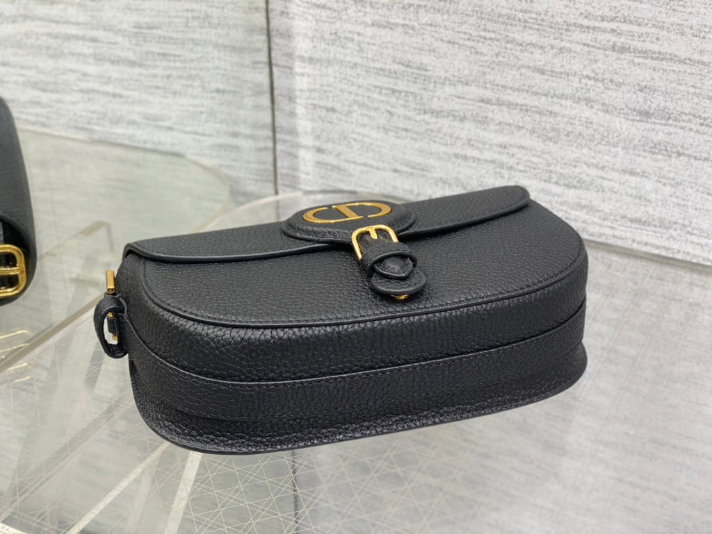 Dior Mini 21 Bobby Bag in Black Lambskin
