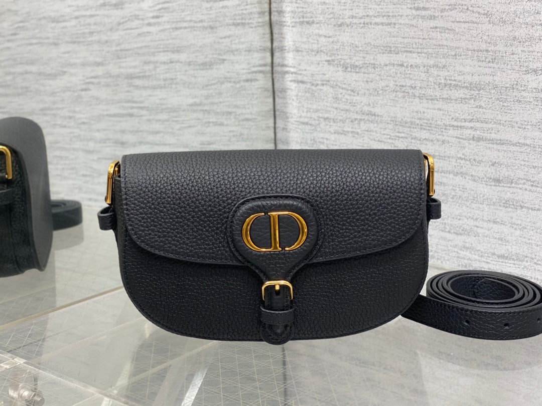 Dior Mini 21 Bobby Bag in Black Lambskin