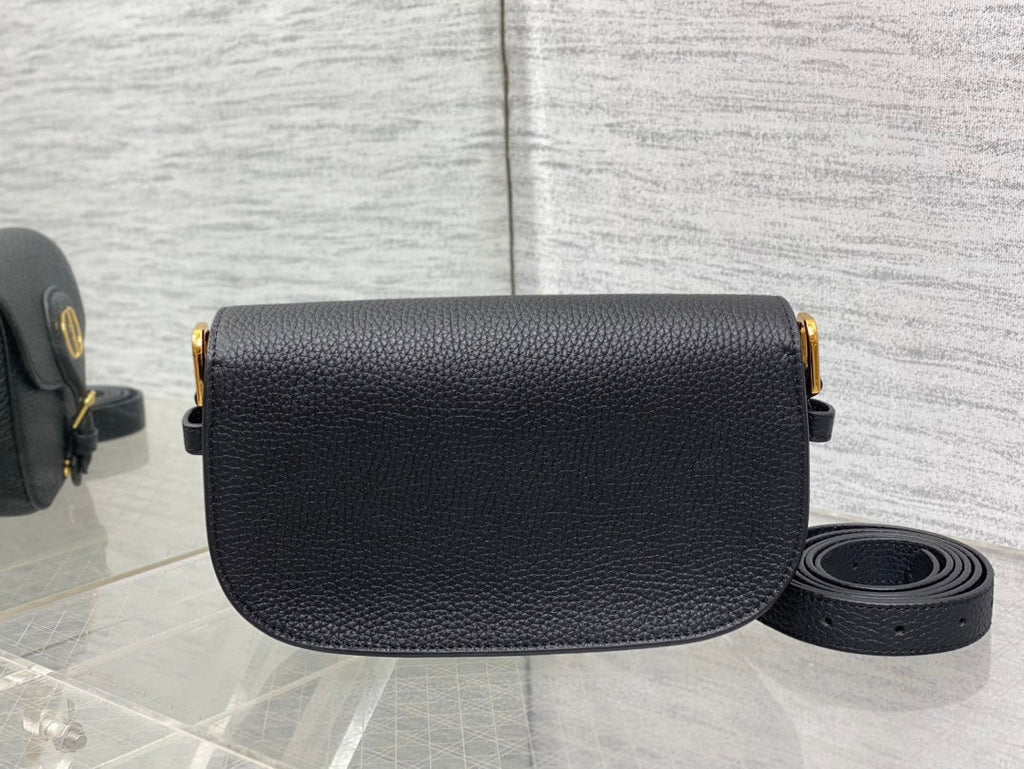 Dior Mini 21 Bobby Bag in Black Lambskin
