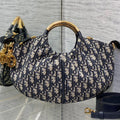 Dior Walk in Purse 36 Bag Blue Oblique Jacquard