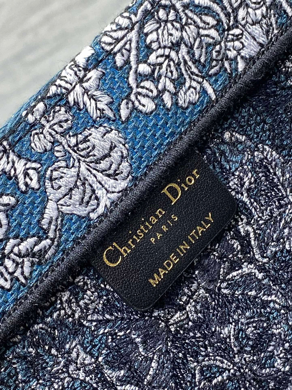 Dior Meidum 36 Book Tote in Black Canvas 226297