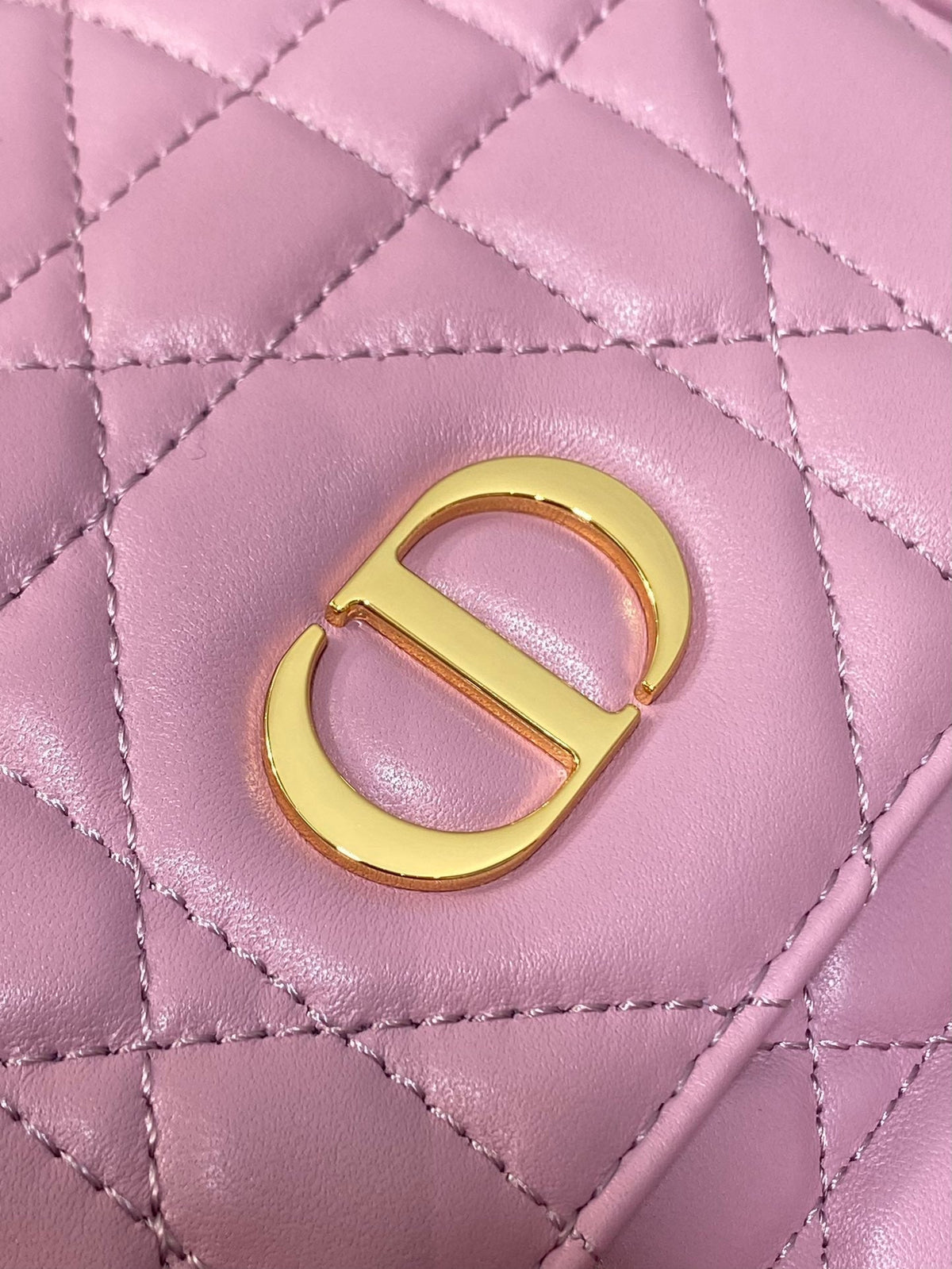 Dior Medium 25 Caro Backpack Flamingo Pink Macrocannage Lambskin