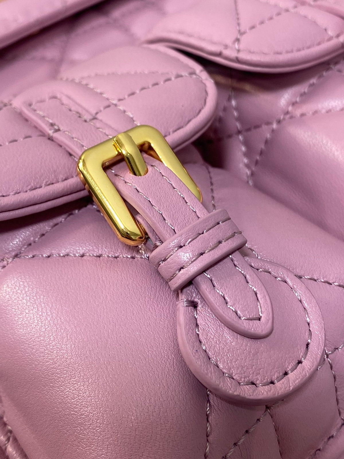 Dior Medium 25 Caro Backpack Flamingo Pink Macrocannage Lambskin